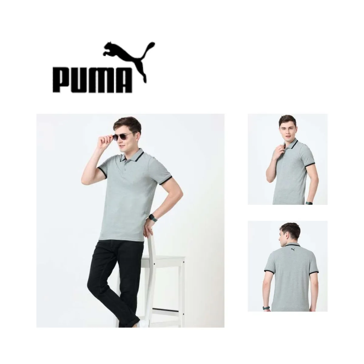 Puma Men's ESS Pique Tipping Polo Shirt