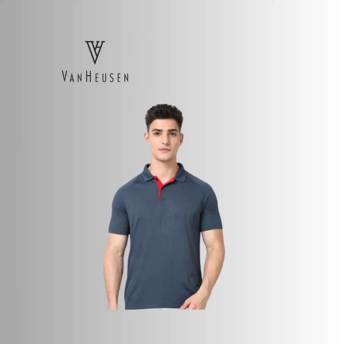 Van Heusen Men's Dry-Fit Performance Polo T-Shirt