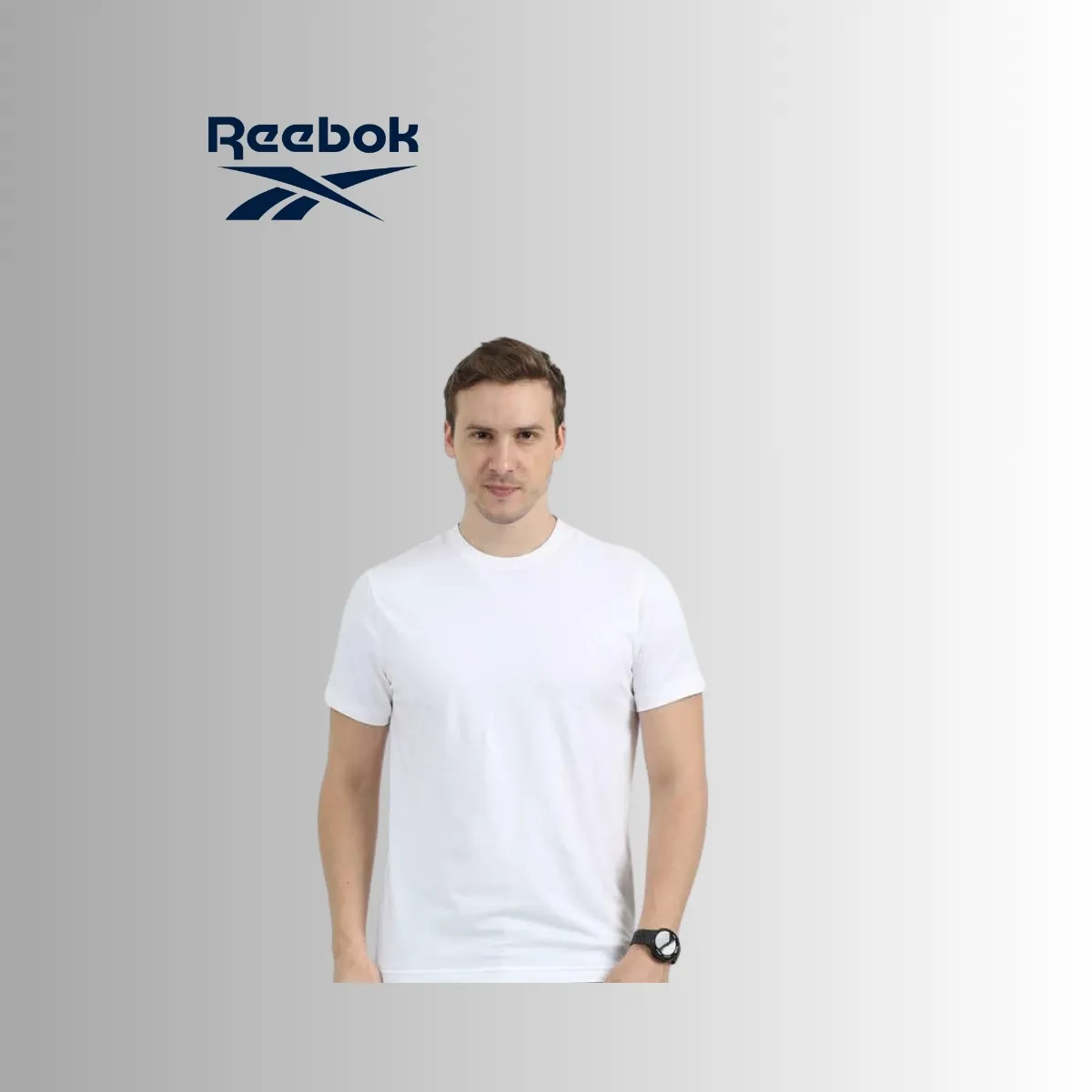 Reebok Men's Cotton-Spandex Stretch Performance T-Shirt