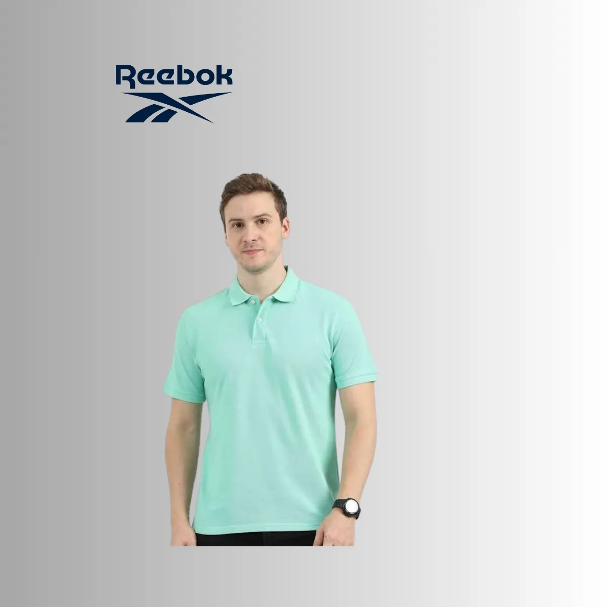 Reebok Men's Pure Cotton Performance Polo T-Shirt
