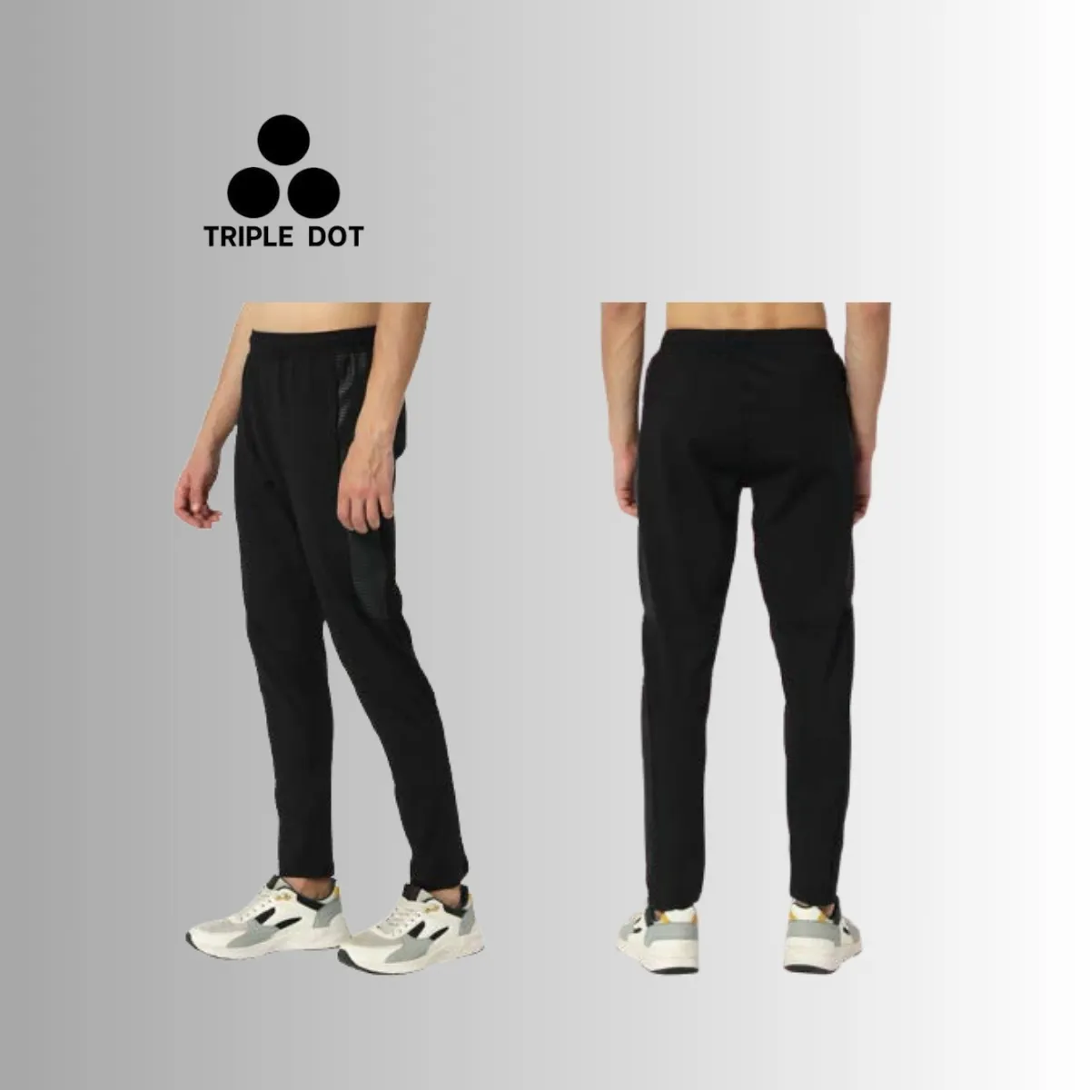 Triple Dot Men's Premium Recycled Polyester Track Pants