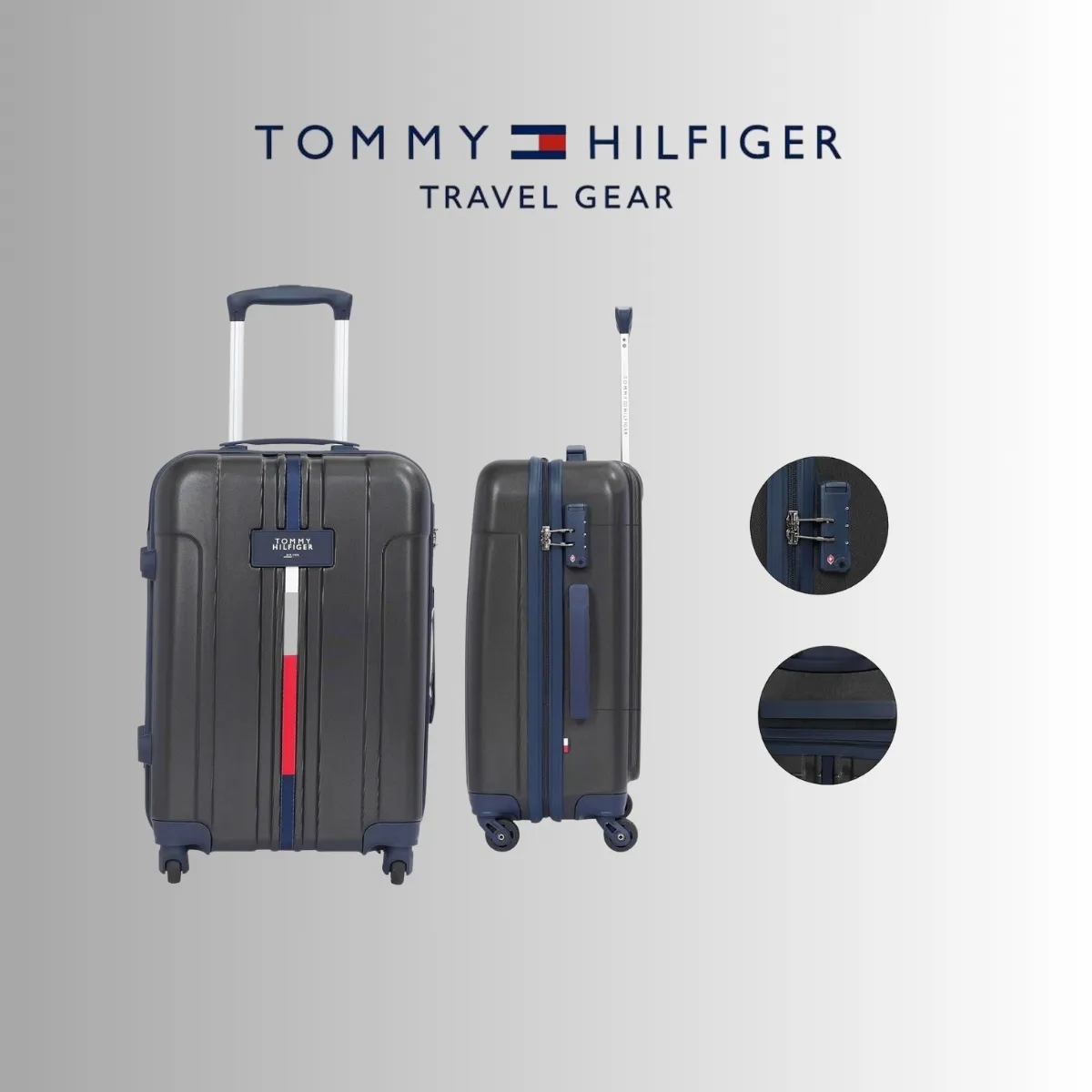 Tommy Hilfiger Wyoming 55 cm Hard Luggage Cabin Trolley Suitcase