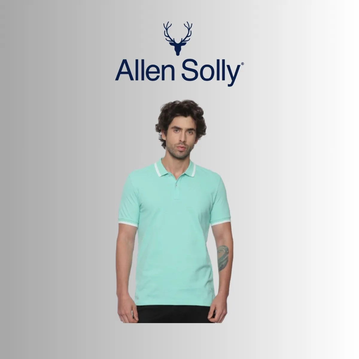 Allen Solly Tipping Cotton Polo T-Shirt