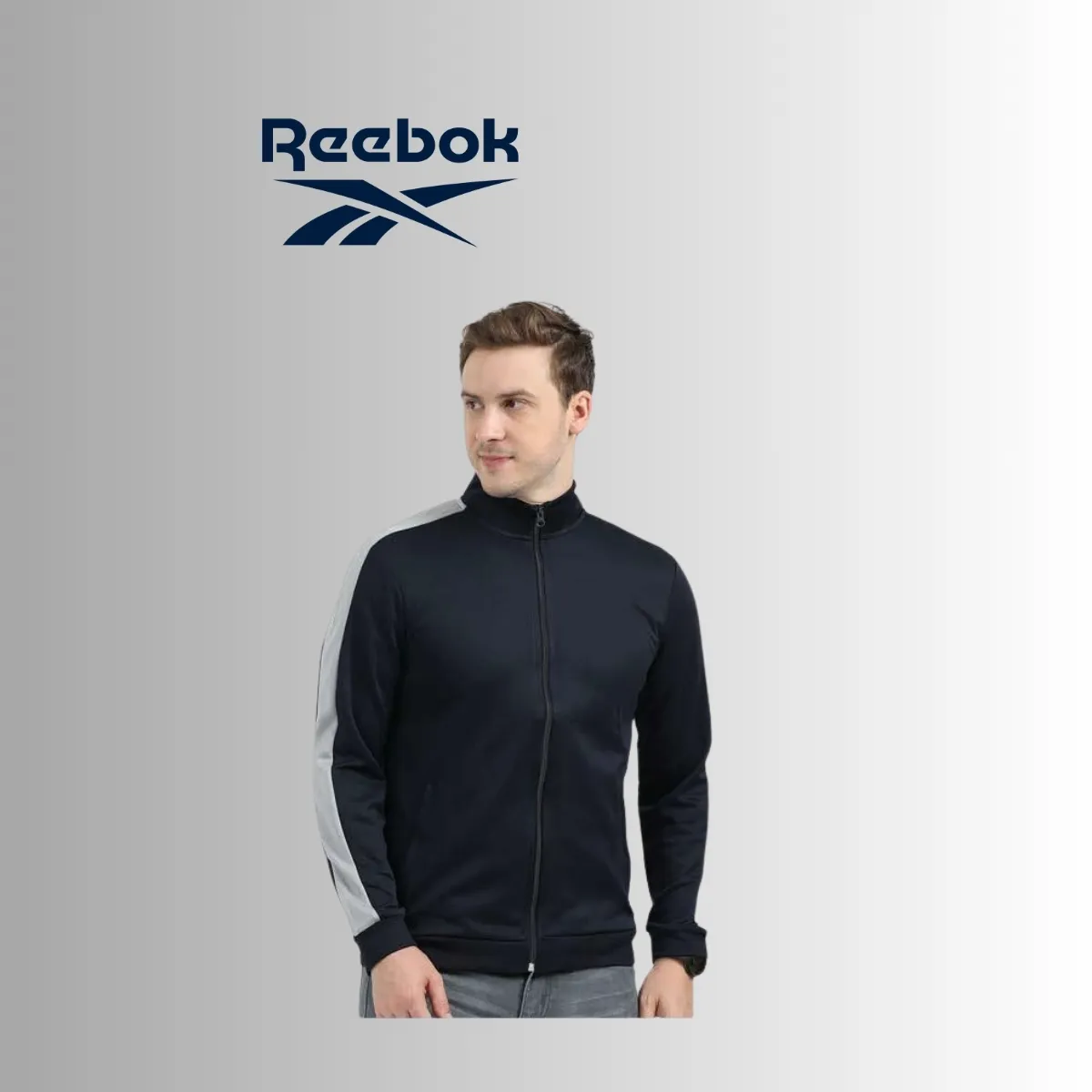 Reebok Premium Men's Full-Zip Athletic Track Jacket