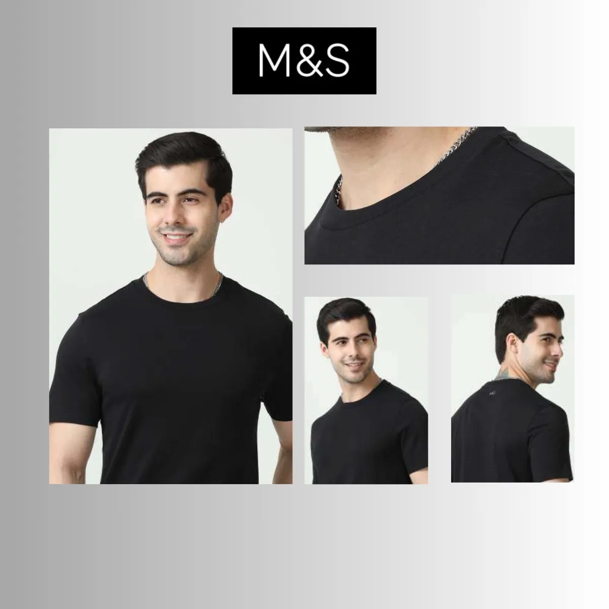 M&S Classic Rich Cotton Round Neck T-Shirt