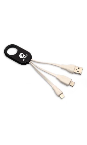 3 IN 1 DATA CABLE WITH LIGHT UP LOGO (MICRO / IPHONE / C TYPE)