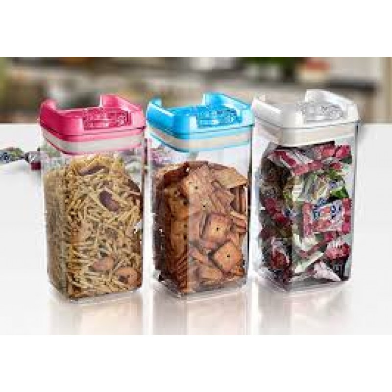 H107 - Multipurpose Air-tight Containers with Easy Lock Lid (Set of 3) -  Best corporate Gifts