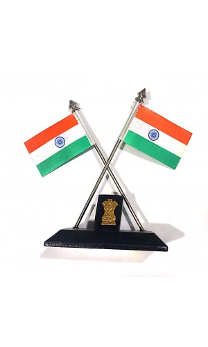 Mini Steel Cross Table Flag 