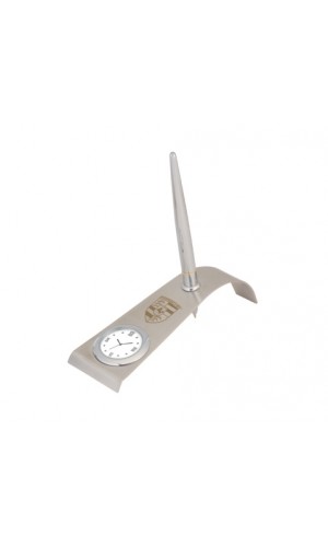 table clock bridge pen stand